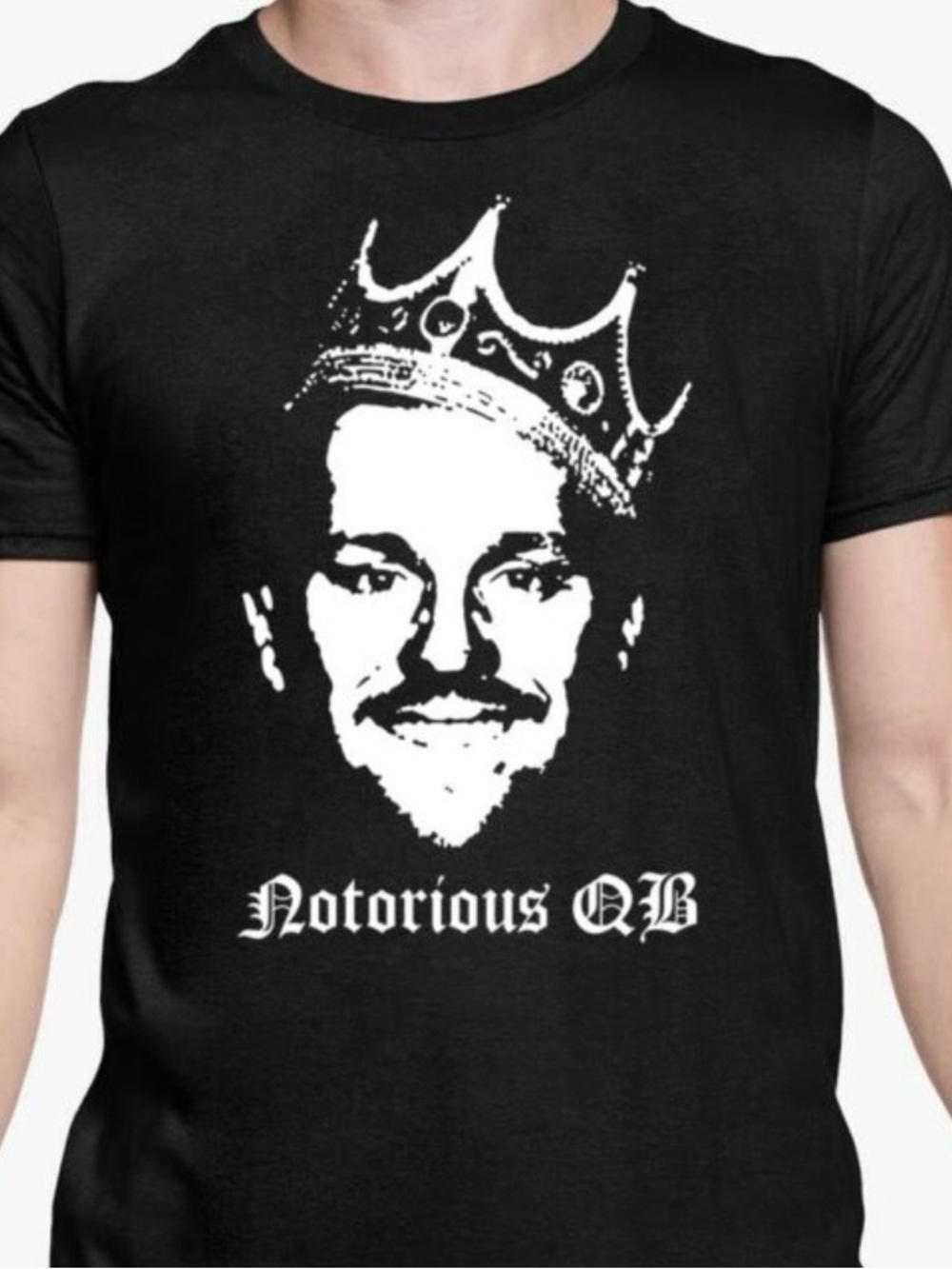 Buffalo Bills Josh Allen Notorious QB Graphic Tee - Black